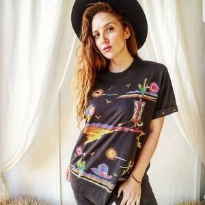 Vintage 80's Embellished Southwestern🌵☀️